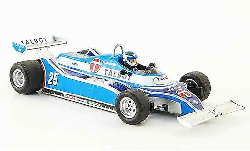 Talbot F1 Base 1/43 Spark Ligier JS17 No.25 J. P.Jarier GP Long Beach 1981 modellini auto