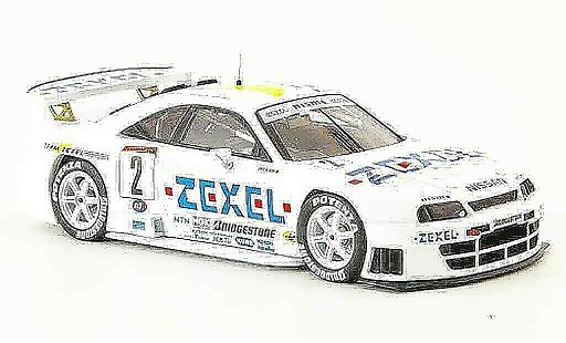 Nissan Skyline R33 1/43 Ebbro Zexel No.2 JGTC 1998 modellini auto