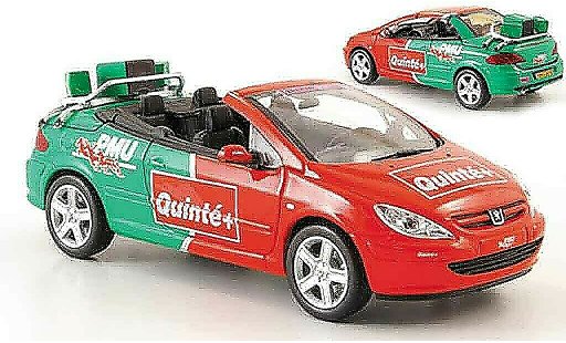 Peugeot 307 CC 1/43 Norev pmu quinte tour de france 2004 modellini auto