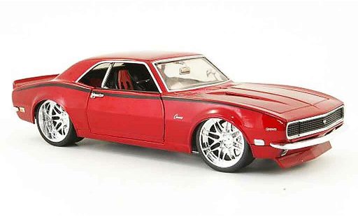 Chevrolet Camaro Z28 1/18 Hot Wheels rosso tunigversion 1968 modellini auto