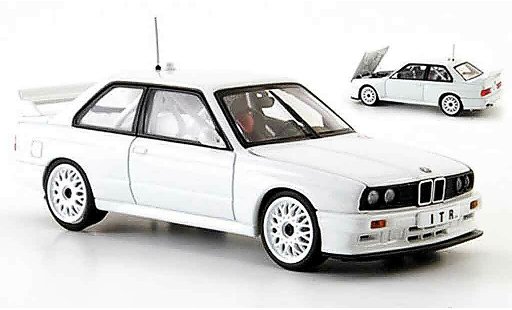 Bmw M3 dtm 1/43 Autoart E30 bianco Plain Body Version 1991 modellini auto