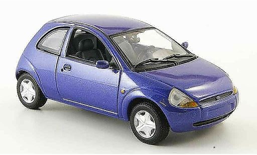 Ford Ka Berline 1/43 Minichamps blu modellini auto