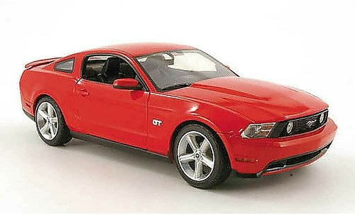 Ford Mustang GT 1/18 Greenlight rosso 2010 modellini auto