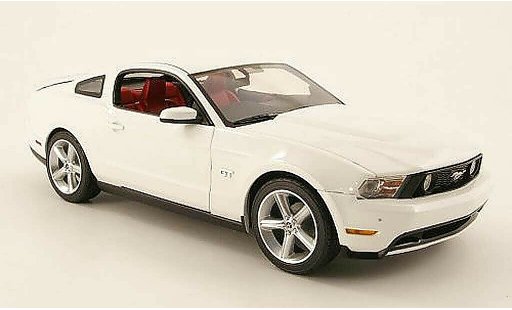 Ford Mustang GT 1/18 Greenlight bianco 2010 modellini auto