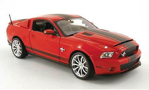 Shelby GT 500 2010 1/18 Shelby Collectibles super snake rosso/opaconoir modellini auto