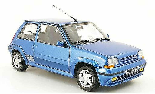Renault 5 Turbo 1/18 Norev GT blu 1988 modellini auto