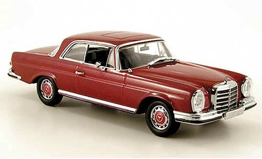 Mercedes 280 SE 1/43 Minichamps 3.5 Coupe (W111) rosso Sondermodell MCW 1970 modellini auto