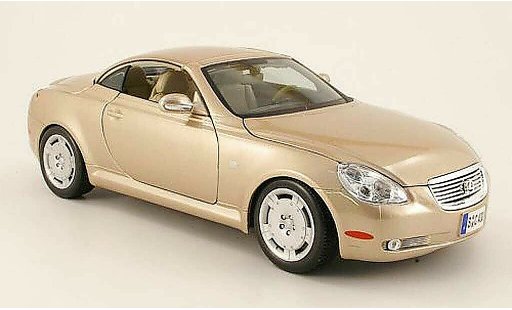 Lexus SC 430 1/18 Maisto beige toit ferme 2002 modellini auto