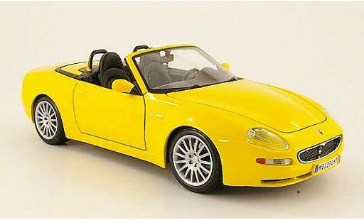Maserati GT Spyder Base 1/18 Maisto giallo 2004 modellini auto