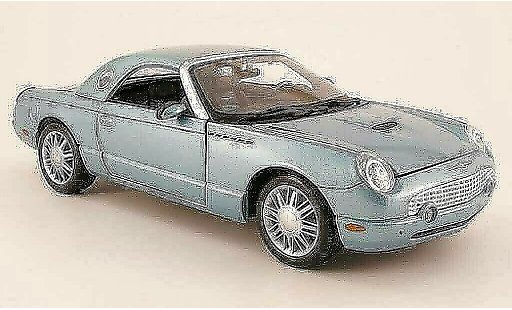 Ford Thunderbird Retro 1/18 Maisto blu metallized hardtop modellini auto