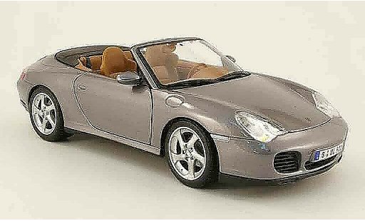 Porsche 911 4S 1/18 Maisto Cabrio grigio 2003 modellini auto