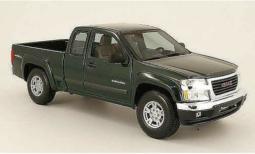 GMC Canyon Base 1/18 Maisto verde 2004 modellini auto