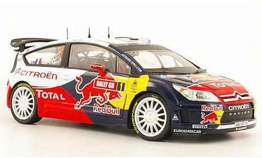 Citroen C4 WRC 2009 1/18 Norev No.1 Total / Red Bull S.loeb / D.Elena Rally GB modellini auto