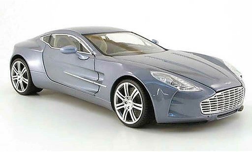 Aston Martin One-77 coupe 1/18 Mondo Motors 77 grigio 2009 modellini auto