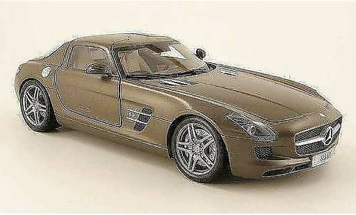 Mercedes SLS Coupe 1/18 Minichamps coupe amg (c197) opaco grigio 2010 modellini auto