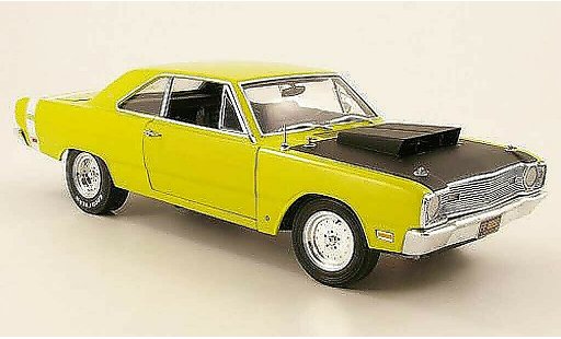Dodge Dart 1968 1/18 Highway 61 superstock gialloverde/noir modellini auto