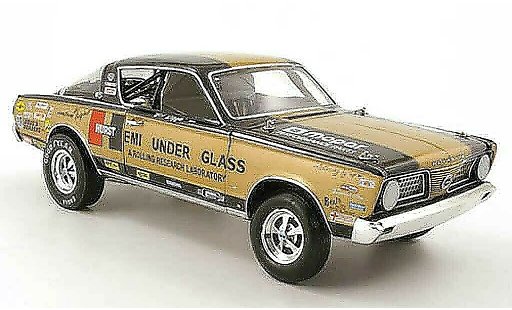 Plymouth Barracuda 1966 1/18 Highway 61 hurst hemi under glas bob riggle modellini auto