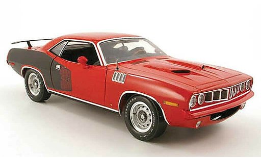 Plymouth Cuda 1971 1/18 Highway 61 383 rosso/noir modellini auto