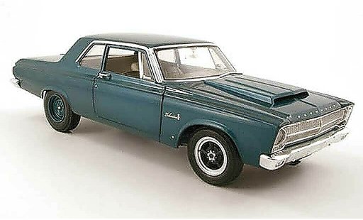 Plymouth Belvedere 1965 1/18 Highway 61 turchese modellini auto