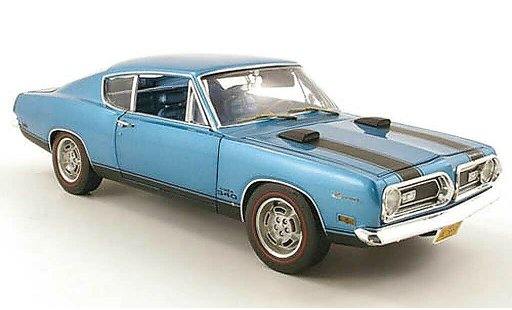 Plymouth Barracuda 1969 1/18 Highway 61 340 blu modellini auto