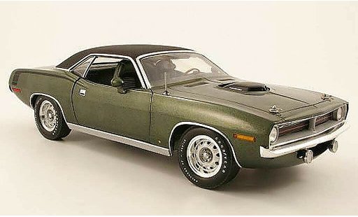Plymouth Cuda 1970 1/18 Highway 61 hemi verde modellini auto
