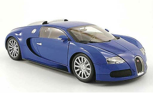Bugatti Veyron coupe 1/18 Minichamps 16.4 blu 2010 modellini auto