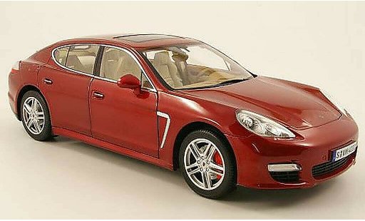 Porsche Panamera Turbo 1/18 Norev rosso 2009 modellini auto