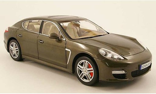 Porsche Panamera Turbo 1/18 Norev marrone 2009 modellini auto