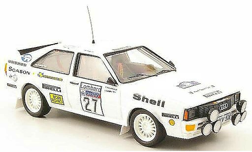 Audi Quattro rallye 1/43 Trofeu No.27 Lampi/Kuukkala RAC Rally 1982 modellini auto