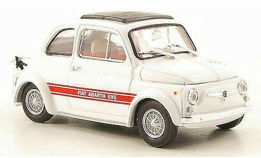 Fiat 695 Abarth SS 1/43 Brumm bianco 1968 modellini auto