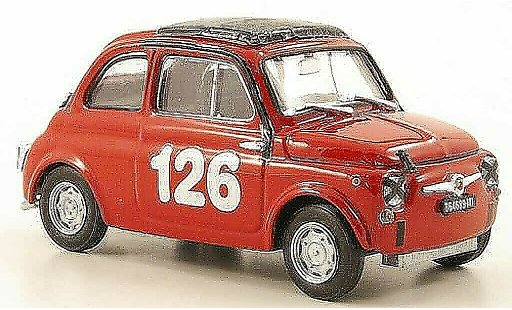 Fiat 595 Abarth 1/43 Brumm No.126 Vallelunga 1965 modellini auto