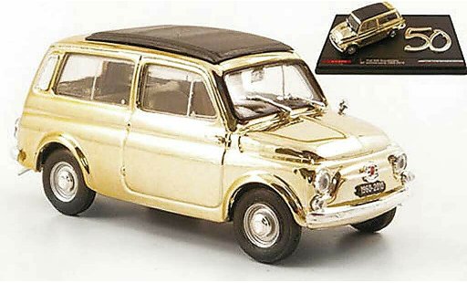 Fiat 500 Giardiniera 1/43 Brumm gold modellini auto