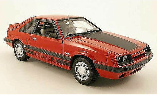Ford Mustang GT 1/18 GMP twister ii rosso/opaconoir 1985 modellini auto