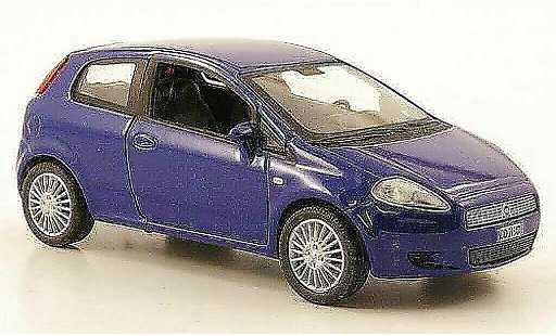 Fiat Grande Punto Berlina 1/43 Hachette blu 3-portes 2005 modellini auto