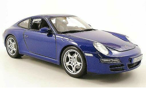 Porsche 911 S 1/18 Maisto Carrera blu modellini auto