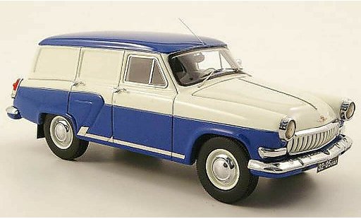 Gaz M22 Break 1/43 Neo furgone blu/bianco 1962 modellini auto