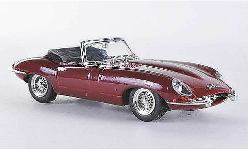 Jaguar E-Type Roadster 1/43 Best rosso RHD geoffnetes capote modellini auto
