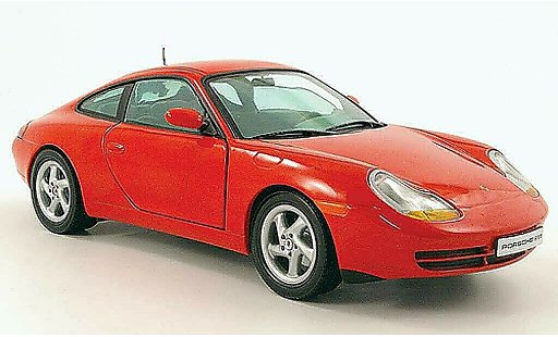 Porsche 911 Carrera 1/18 Sun Star coupe rosso 1998 modellini auto
