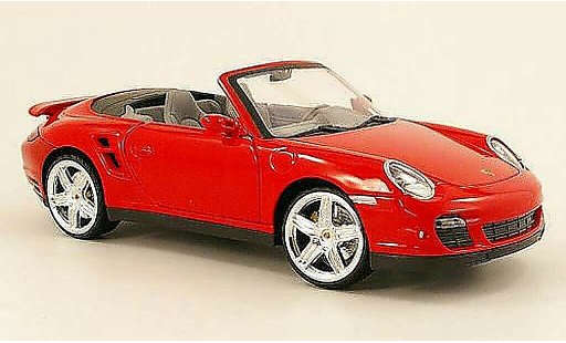 Porsche 911 Turbo 1/18 Mondo Motors cabriolet rosso modellini auto