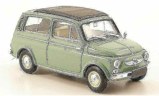 Steyr Puch 700 Base 1/43 Brumm C verde chiuso 1961 modellini auto
