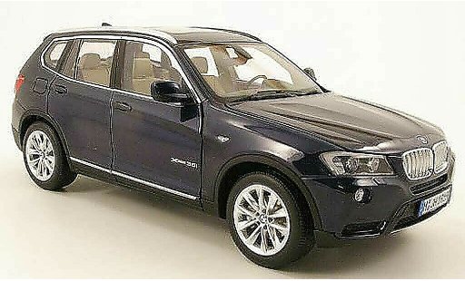 Bmw X3 F25 1/18 Norev blu 2010 modellini auto