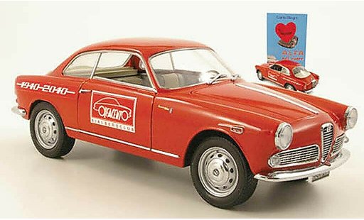Alfa Romeo Giulietta sprint 1/18 Mini Miniera rosso 100 ans modellini auto