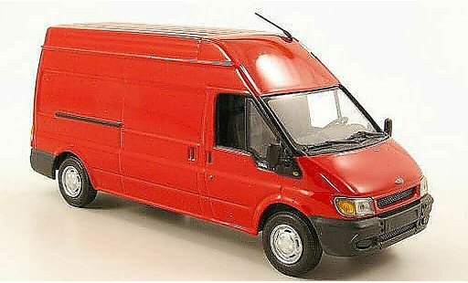 Ford Transit Kastenwagen 1/43 Minichamps Furgone rosso 2000 modellini auto