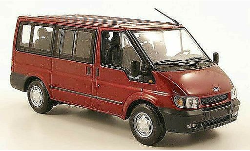 Ford Transit Bus 1/43 Minichamps Tourneo rosso 2000 modellini auto