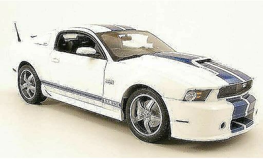 Shelby GT 350 2011 1/18 Shelby Collectibles bianco blu modellini auto