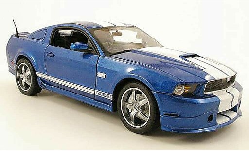 Shelby GT 350 2011 1/18 Shelby Collectibles blu bianco modellini auto
