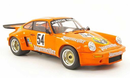 Porsche 911 RSR 1/18 Spark 3.0 no.54 jagermeister b.wollek nurburgring 1975 modellini auto