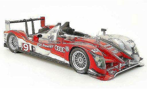 Audi R15 course 1/18 Spark tdi no.9 24h le mans 2010 t.bernhard / r.dumas / m.rockenfeller modellini auto