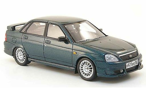Lada Priora TMS 1/43 DIP Models verde 2010 modellini auto