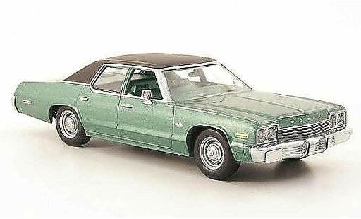 Dodge Monaco 1974 1/43 Minichamps verde/nero modellini auto